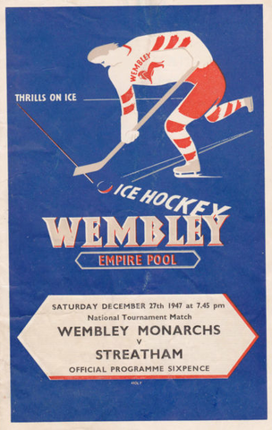 Wembley Monarchs Program - December 27, 1947 - England