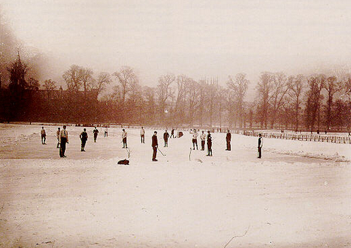 Bandy on Christ Church Meadow February 11, 1895 - Hockey History