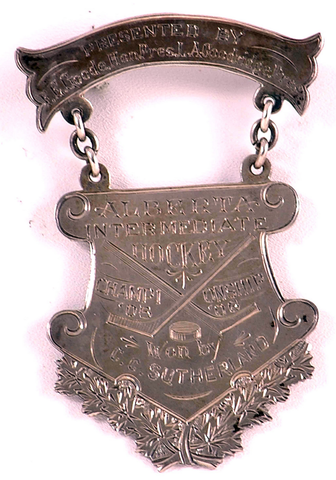 Alberta Intermediate Hockey Championship Medal - 1906
