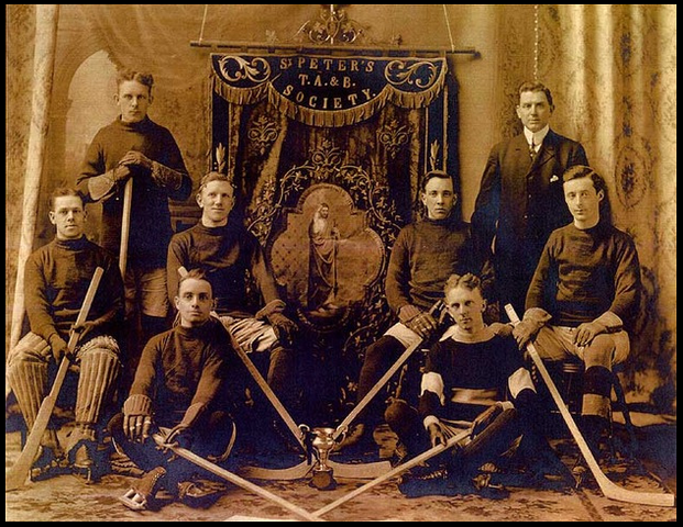St Peters Hockey Team - Dartmouth, Nova Scotia - early 1900s