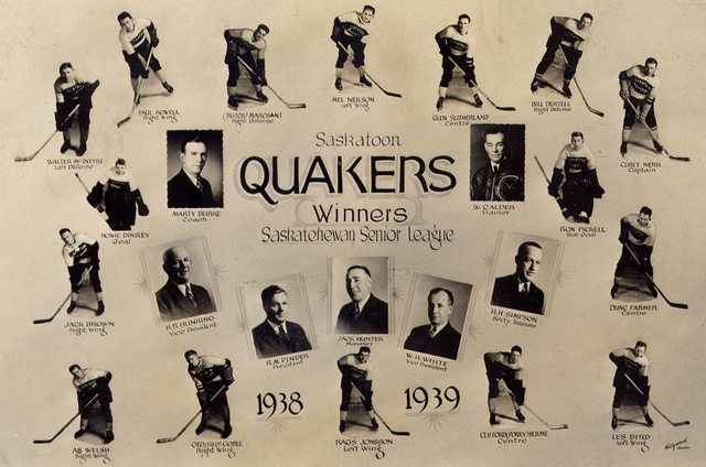 Saskatoon Quakers - Saskatchewan Senior League Winners 1939