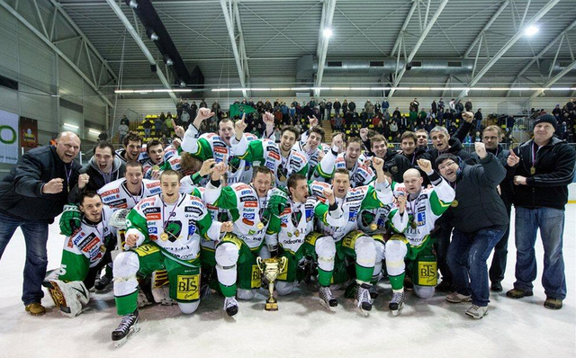 HDD Olimpija Ljubljana Slovenia Ice Hockey League Champions 2013