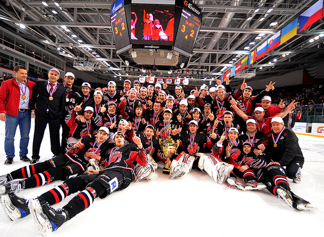 Omsk Hawks Омские Ястребы MHL / МХЛ Hockey League Champions 2013