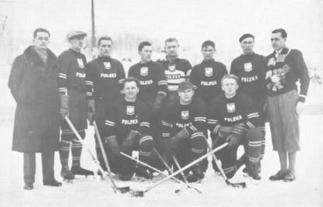 Poland Ice Hockey Team - 1932 Lake Placid, USA Winter Olympics