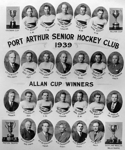 Port Arthur Bear Cats - Allan Cup Champions 1939