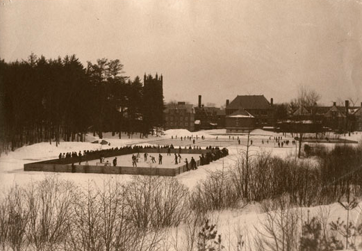 Outdoor Rinks on Lower School Pond - St. Paul's School 1903