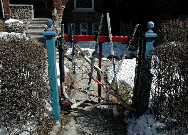 Hockey Stick Gate in Toronto, Ontario, Canada