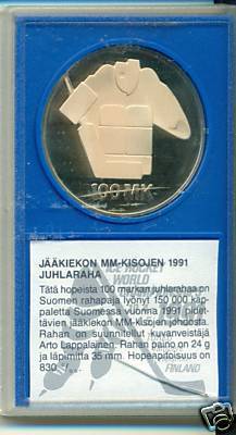 Hockey Coin 1991 1 X