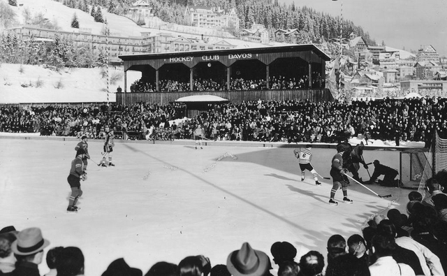 HC Davos vs Sudbury Wolves - Jan 16, 1938 in Davos, Switzerland