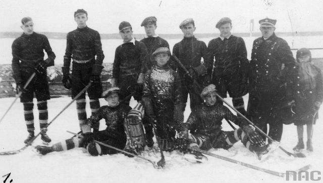 STS Unia Sosnowiec Drużyna Hokeja - Zagłębie Sosnowiec 1935
