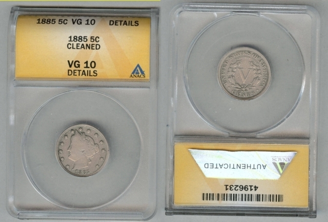 Coin 1885 Rare Nickel
