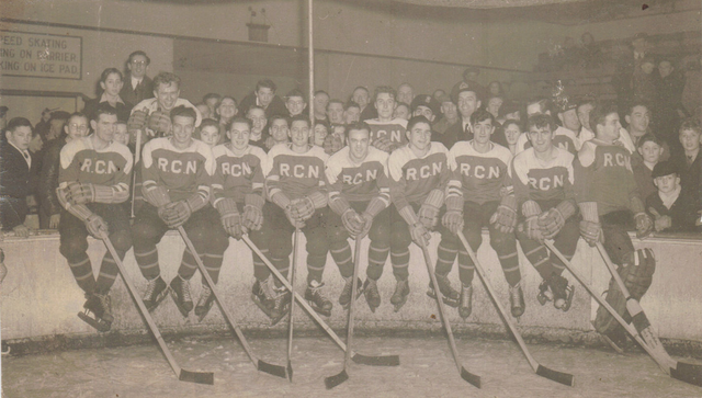 Royal Canadian Navy Hockey Team 1940