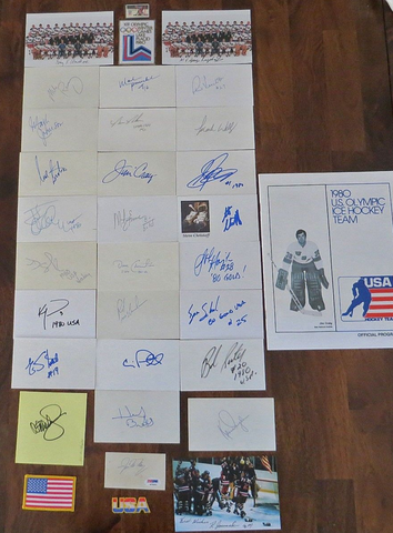 1980 Miracle on Ice - Team USA Autograph Collection