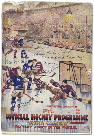 1931 Toronto Maple Leafs Arena Gardens Program - Autographed