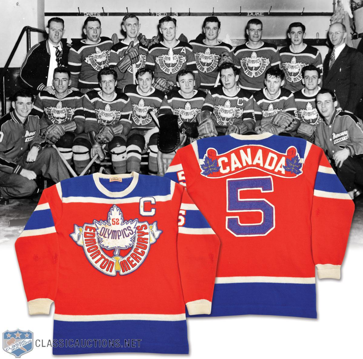 Vintage Oilers on X: Edmonton Mercurys 1952 Olympic jerseys #LetsGoOilers   / X