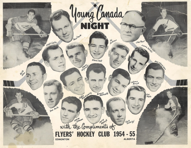 Edmonton Flyers Hockey Club Team Photo - 1954 - 55 Season