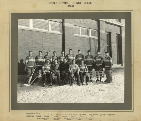 Noble Hotel Hockey Club - 1929 - 30 Season