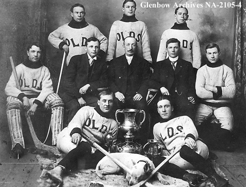 Olds Hockey Team - Central Alberta Hockey League Champions 1907