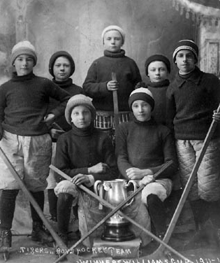 Canmore Tigers Boys Hockey Team - Williams Cup Champions 1912