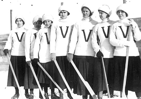Vulcan Ladies Hockey Team - 1916