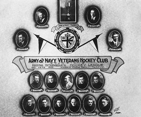 Army and Navy Veteran's Hockey Club - Regina, Saskatchewan 1922