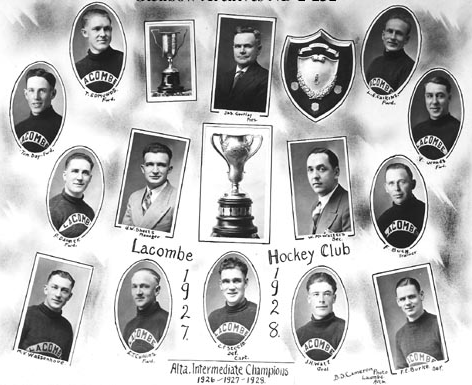 Lacombe HC Alberta Intermediate Amateur Hockey Champions 1928