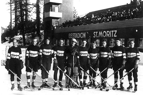 Oxford University Ice Hockey Team - 1931 in St. Moritz