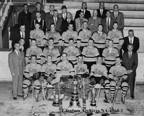 Olds Elks Hockey Club Western Canada Intermediate Champions 1963