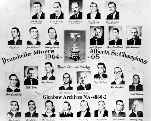 Drumheller Miners - Alberta Senior Hockey Champions 1965
