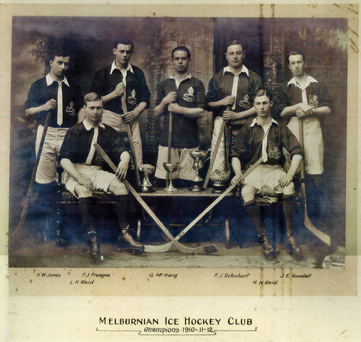 Melburnian Ice Hockey Club - VIHA Champions 1910 to 1912