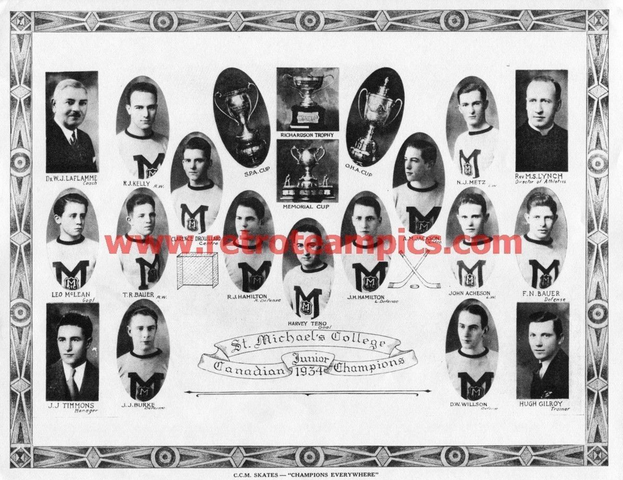 St. Michael's Majors - Memorial Cup Champions 1934