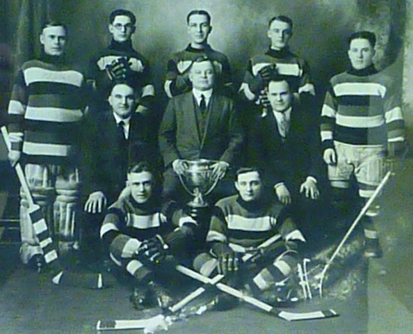 Barber Poles Hockey Team - Medicine Hat, Alberta 1926