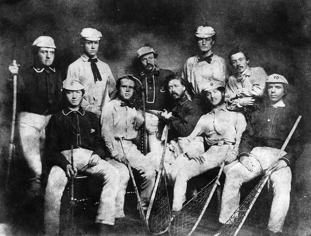 Antique Lacrosse - Montreal Lacrosse Team 1858 - La Crosse