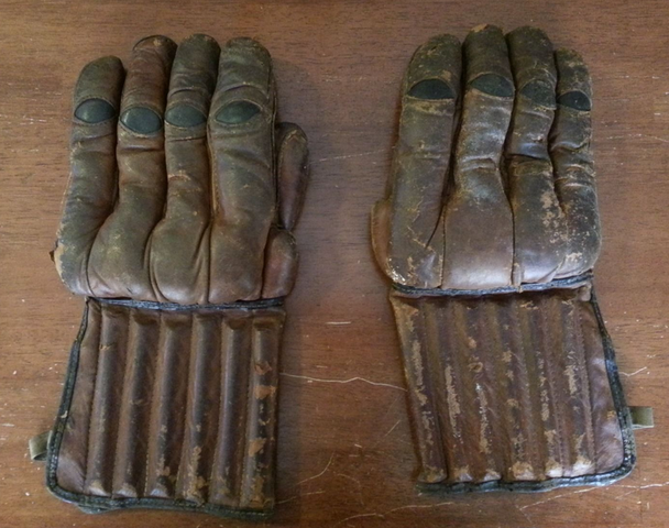 Antique Ice Hockey Gloves 1920s
