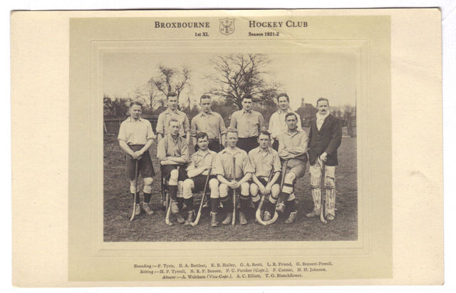 Broxbourne Hockey Club 1st XL 1921