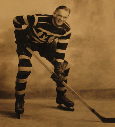 Les Hillburg University of Michigan Wolverines Hockey Team 1930s