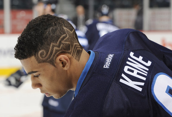 Evander Kane Hockey Hair Style - Winnipeg Jets