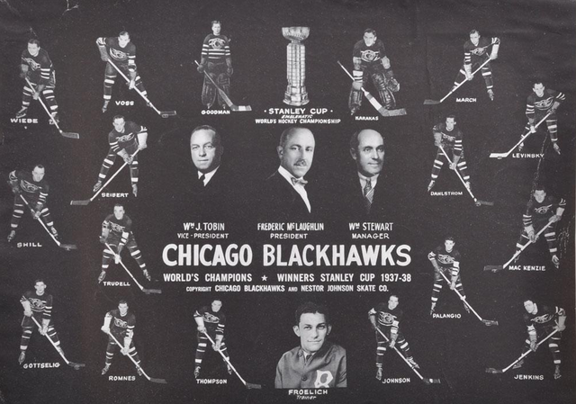 Chicago Black Hawks - Stanley Cup Champions 1938