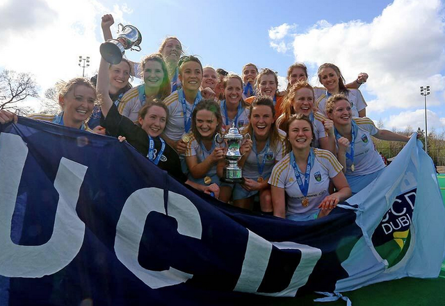 UCD Ladies Hockey Team - Irish Hockey League Champions 2014