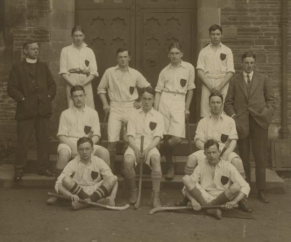 Christ College Hockey Team XI 1914 - Brecon, Wales