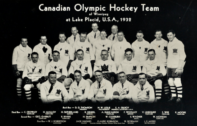 Team Canada Hockey Team - 1932 Winter Olympic Champions