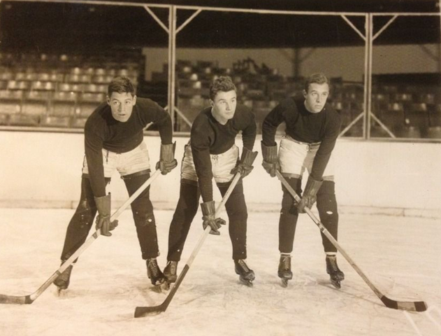 Harvard Ice Hockey Players Pell, Beal & Putnam in 1931