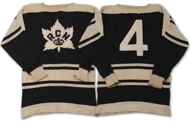 Royal Canadian Navy Hockey Jersey 1940s