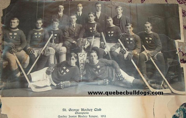 St George Hockey Club Quebec Junior Hockey League Champions 1911