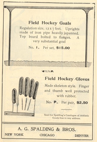 Spalding Field Hockey Gloves 1902