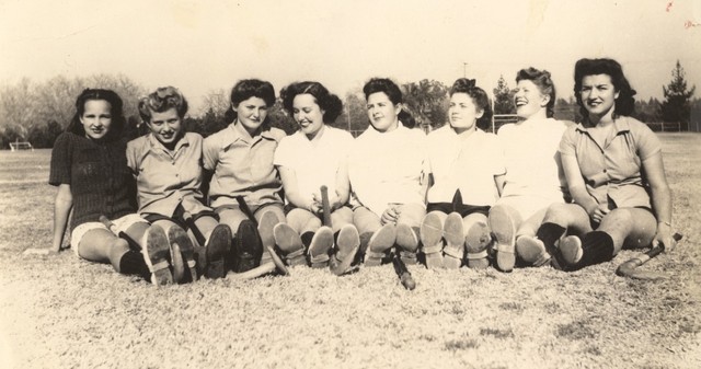 Field Hockey Girls 1940s School Team
