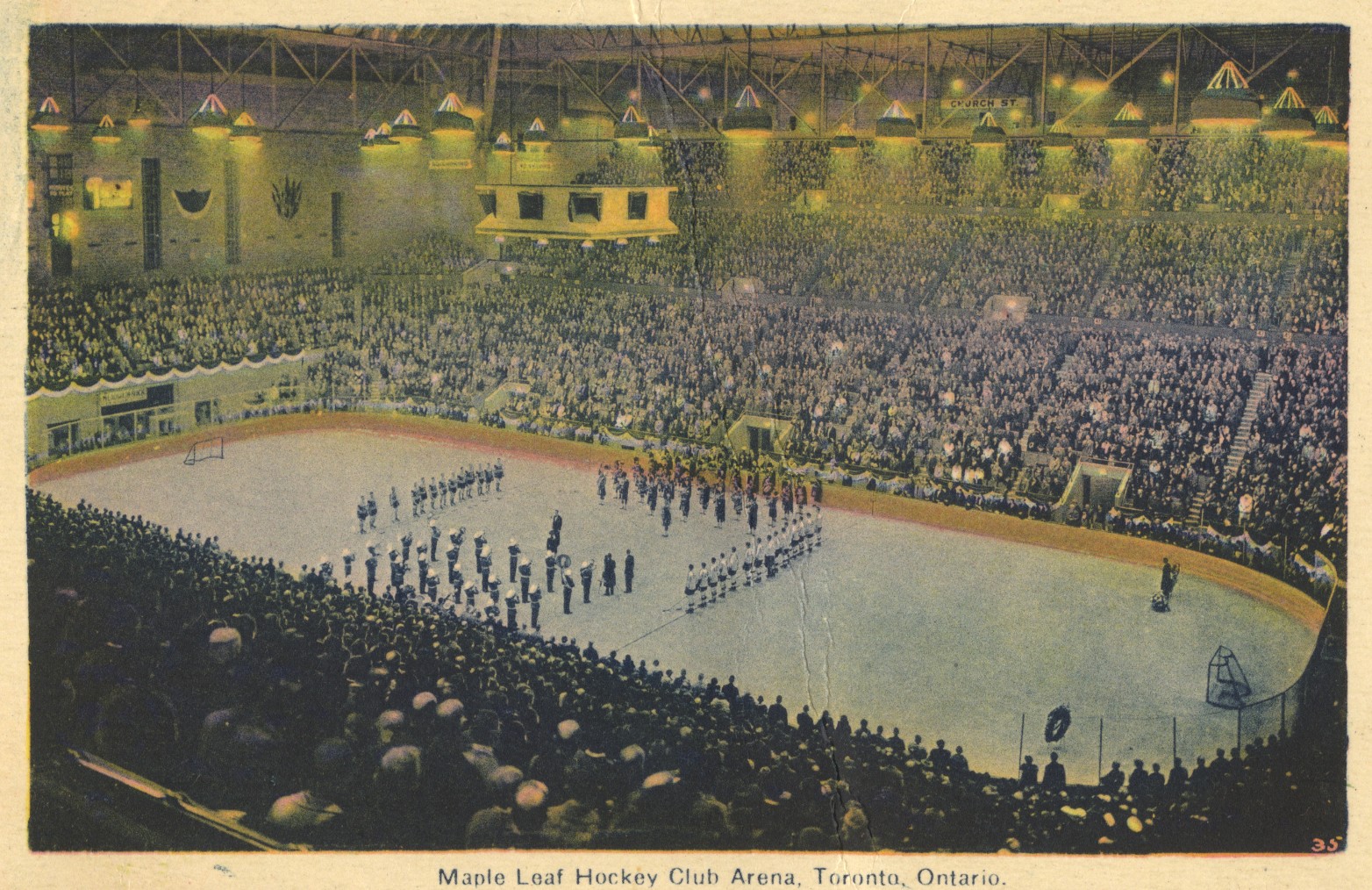 1932 vintage photo Maple Leaf Gardens (home opener game) Nov 12