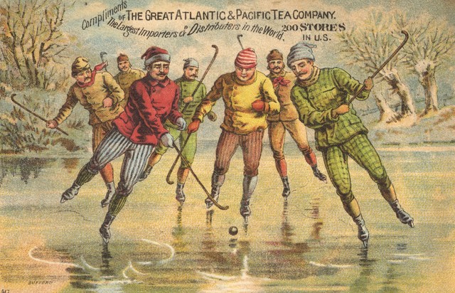 The Great Atlantic & Pacific Tea Company Hockey Trade Card 1888