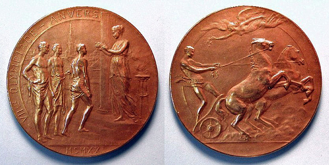 Winnipeg Falcons Hockey Gold Medal from the 1920 Summer Olympics