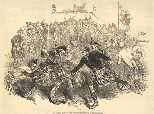 A Game of Shinty on Blackheath by Club of True Highlanders 1845